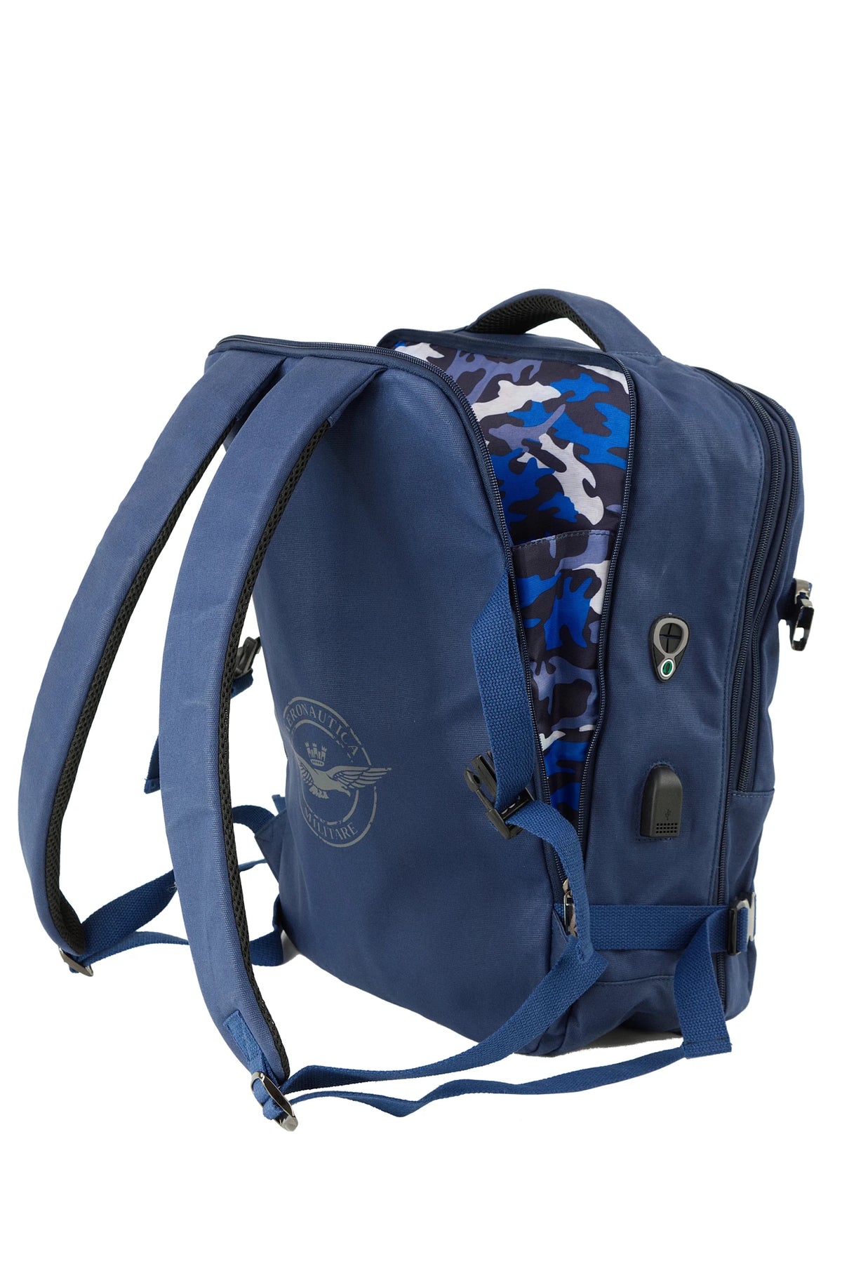 Zaino porta PC espandibile in canvas linea New City AM543 - Pelletteria Domizio