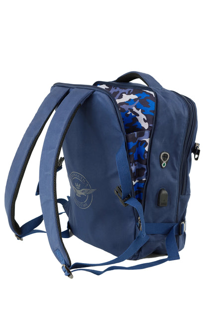 Zaino porta PC espandibile in canvas linea New City AM543 - Pelletteria Domizio