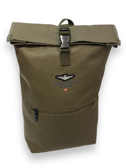 Zaino roll top in canvas linea New City - Pelletteria Domizio